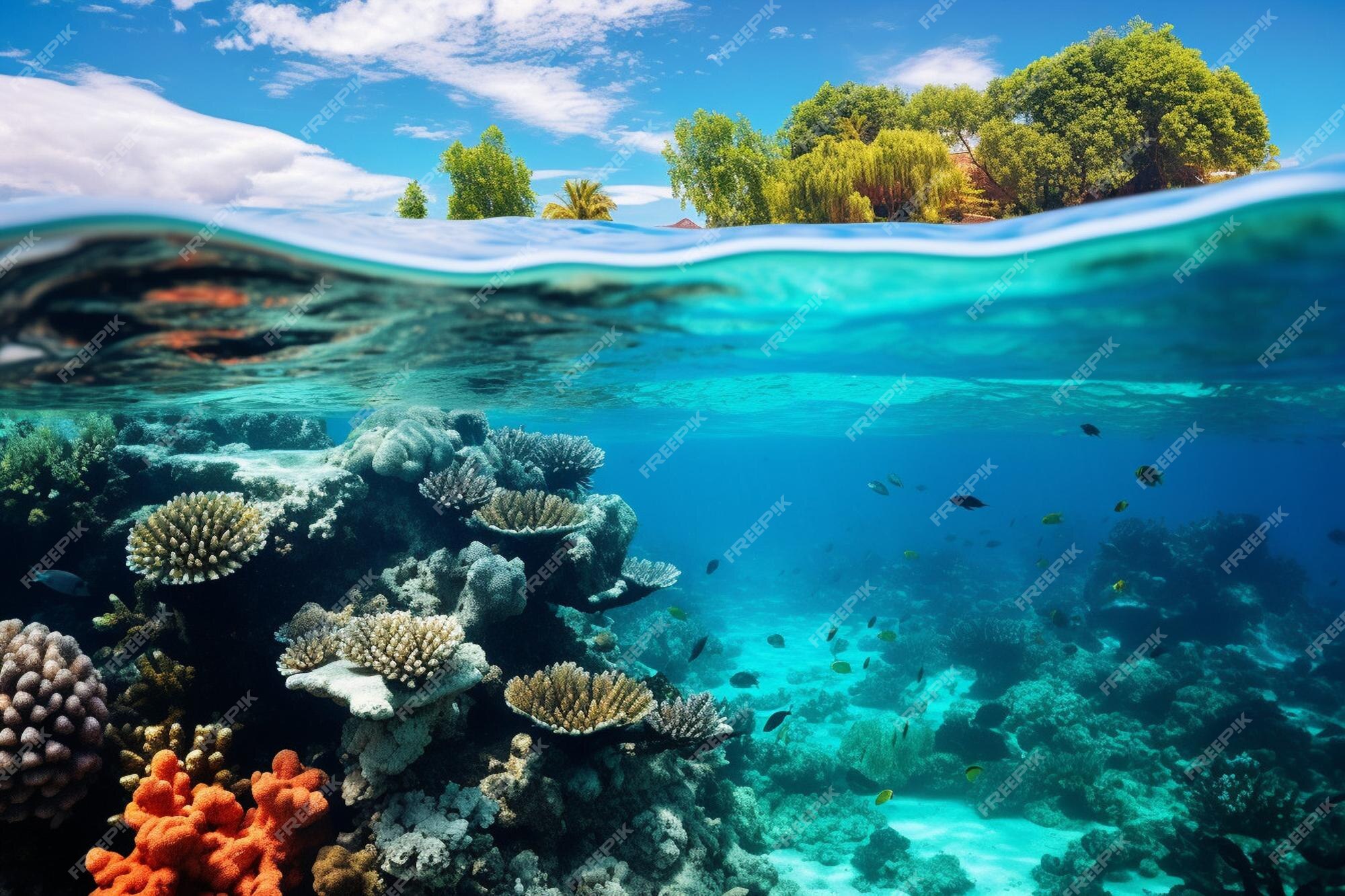 Premium AI Image | Ocean acidification and its consequences