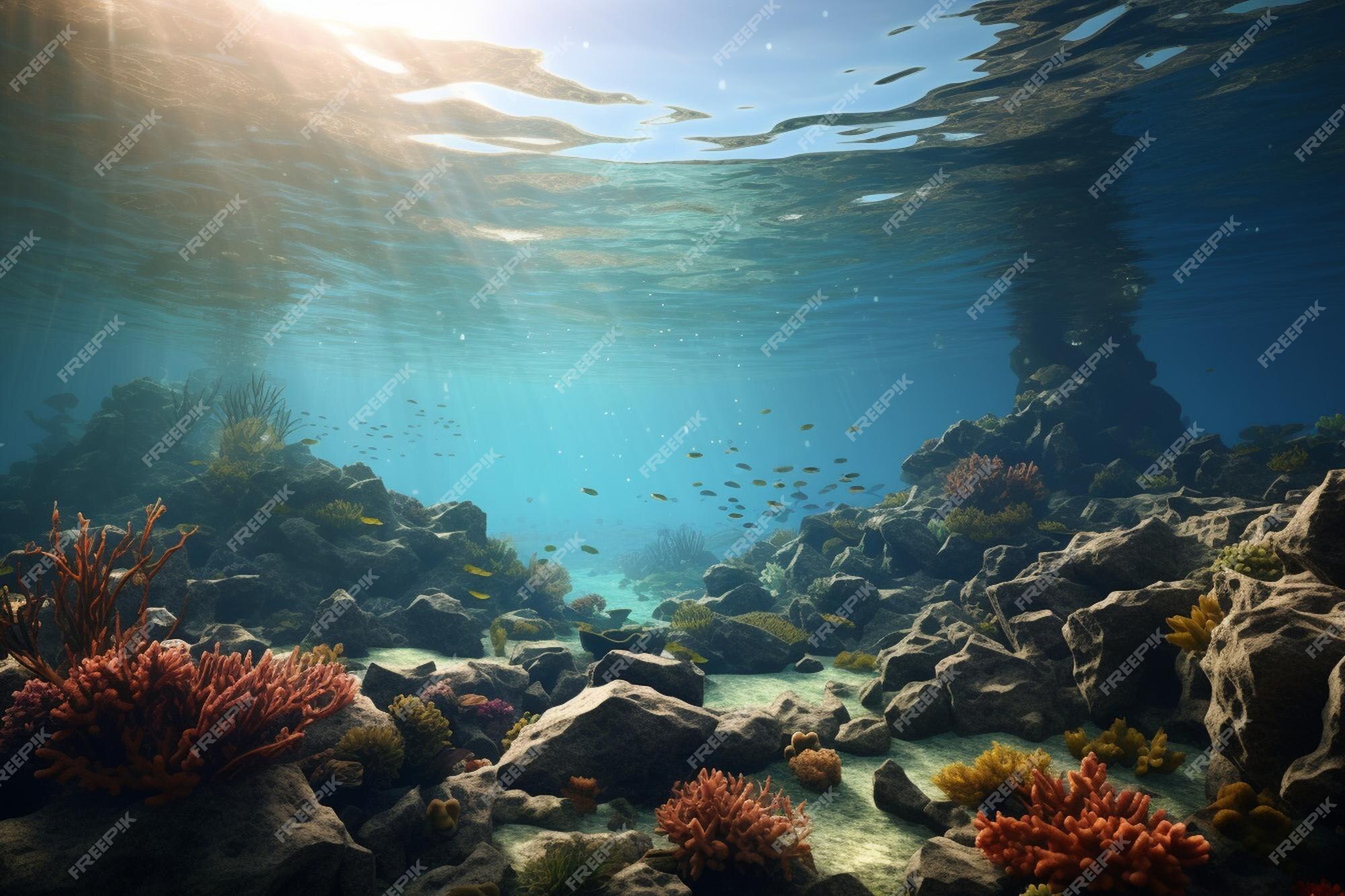 Premium AI Image | Ocean acidification and its consequences