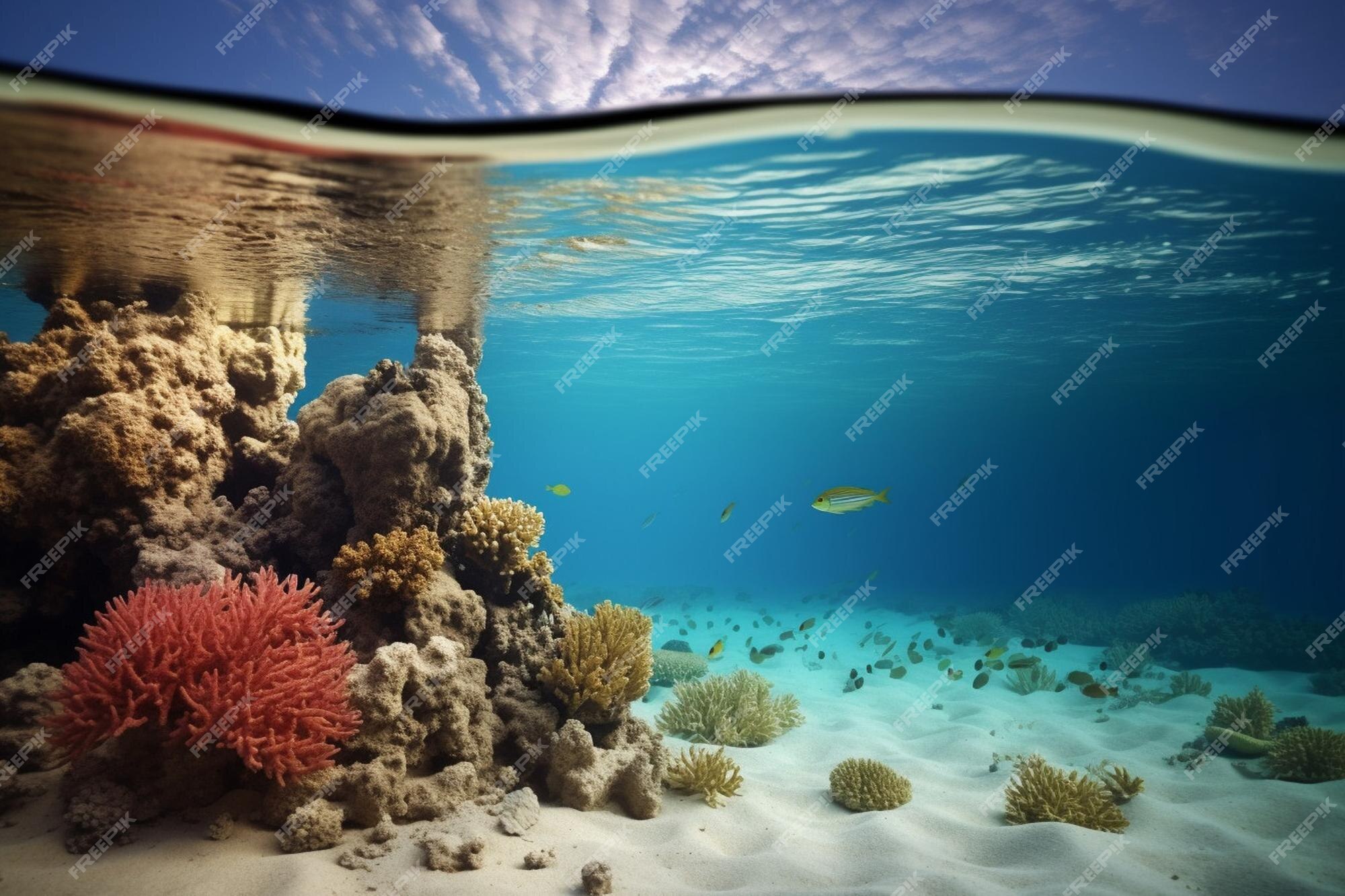 Premium AI Image | Ocean acidification and its consequences