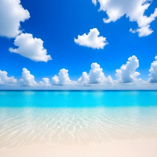 写真 ocean beach panorama digital painting cloudy sky beautiful nature summer background design