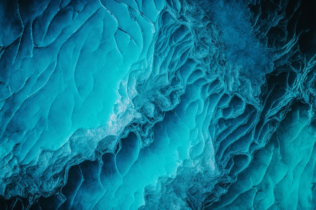 바다 푸른 얼음 매크로 사진