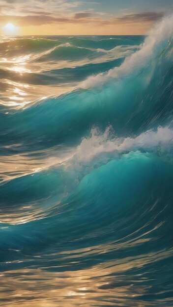 Ocean breeze abstract background