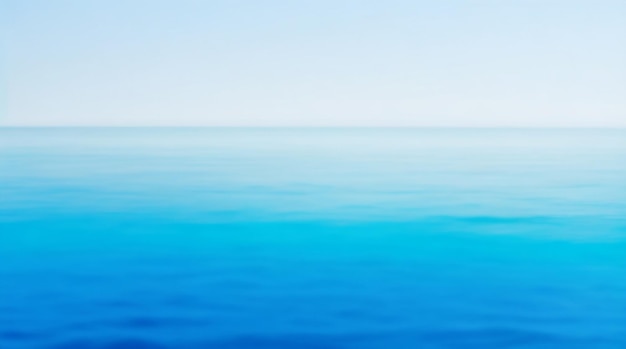 Ocean Breeze Tranquil Ocean Blue Blur