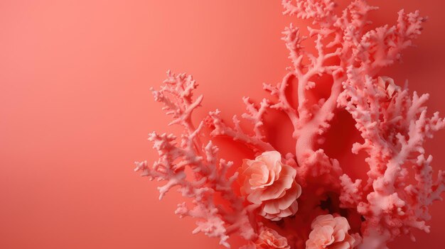 Ocean coral color background