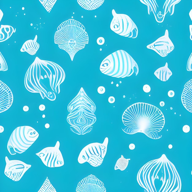 Океан рисует случайный фон под водой абстрактный элемент шаблона дизайна