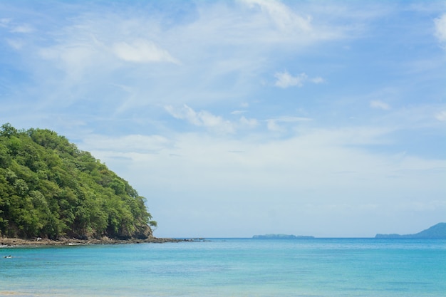 Ocean and mountains in costa Rica