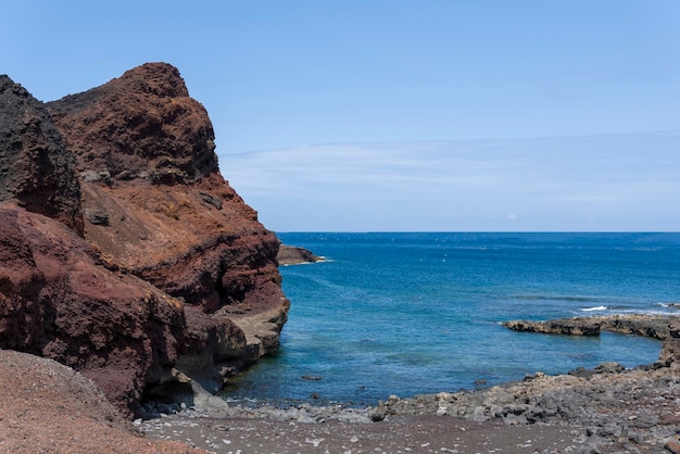 Ocean and mountains of Tenerife beautiful view