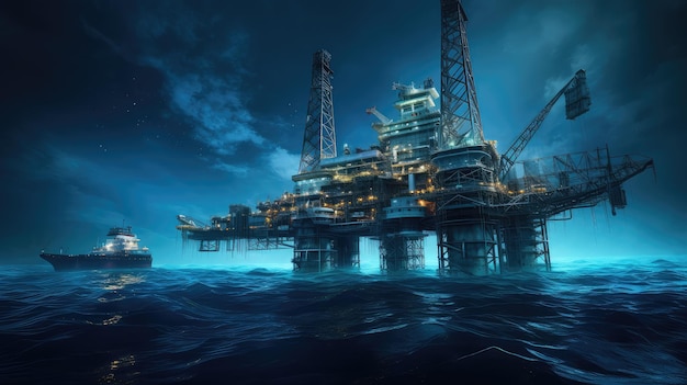 Photo ocean oil and gas technology