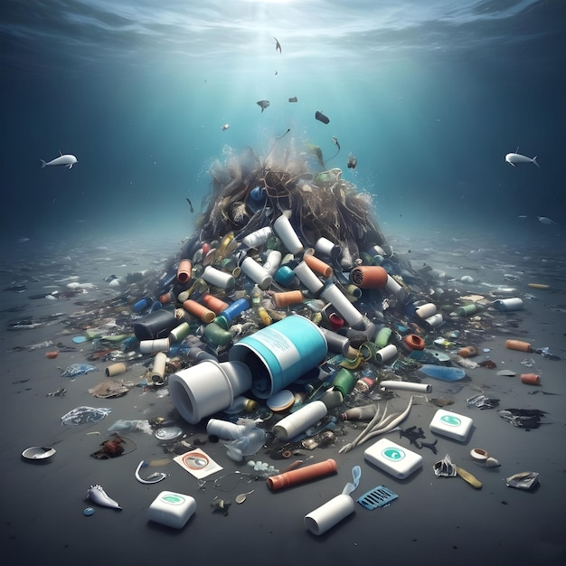 Photo ocean pollution