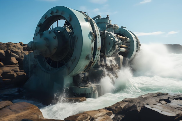 可能性の海 潮汐発電所がエネルギーを利用している写真