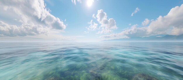 Photo ocean under sky