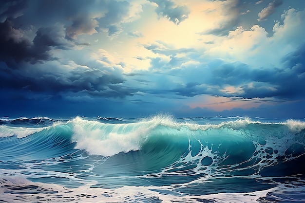 Ocean_surging_wave_cloudy_sky_in_the_style_of_dark