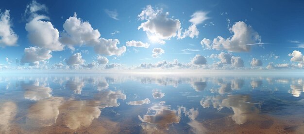 写真 空の下の海