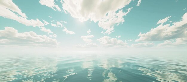 写真 空の下の海