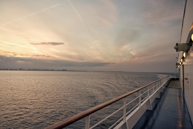 Ocean view from cruise ship