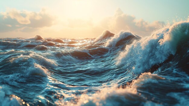 ocean water background HD 8K wallpaper Stock Photographic Image