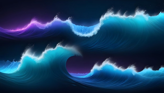 Photo an ocean wave isolated on background 4