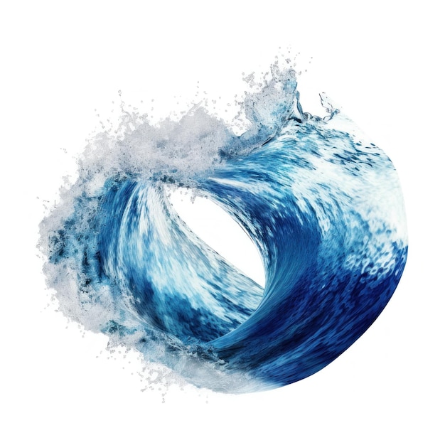 Ocean wave isolated Illustration AI GenerativexA