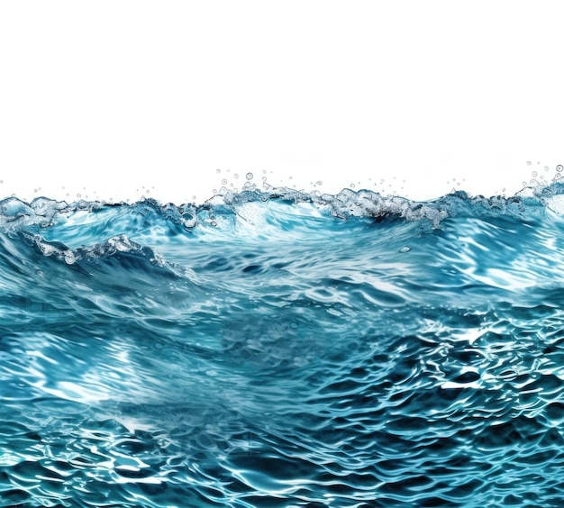 Изолированная океанская волна Иллюстрация AI GenerativexA