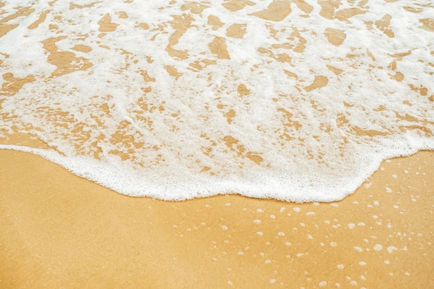 Ocean wave on sandy beach