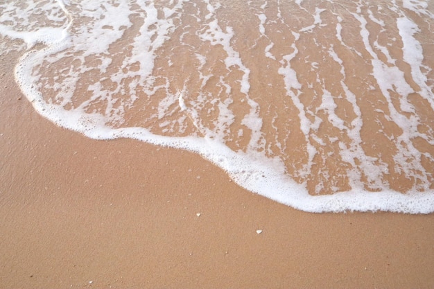 ビーチに打ち寄せる海の波