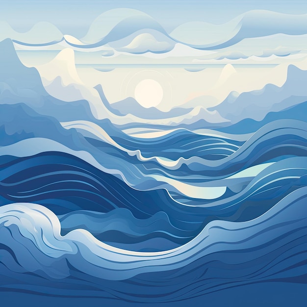 Premium AI Image | Ocean waves