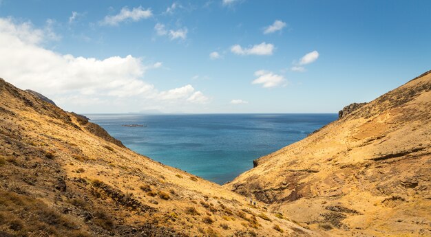 Ocean with mountains