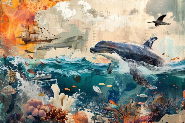 Oceanic Adventure Magazine Collage