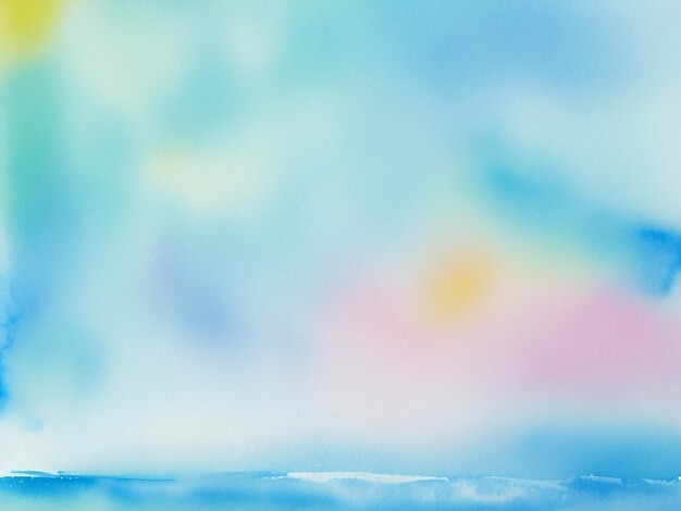 Photo oceanic breeze serenity abstract watercolor background