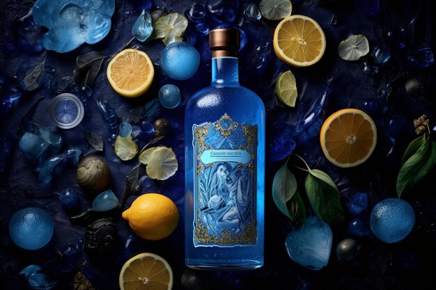 Oceanic Citrus Cooler Koel en voedend blauw elixir