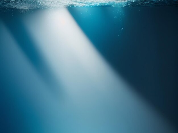 Oceanic depths minimal abstract light background