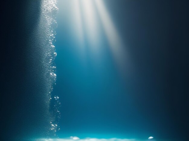 Photo oceanic depths minimal abstract light background