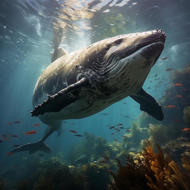 Foto opulenza oceanica immagine della giornata mondiale della fauna selvatica