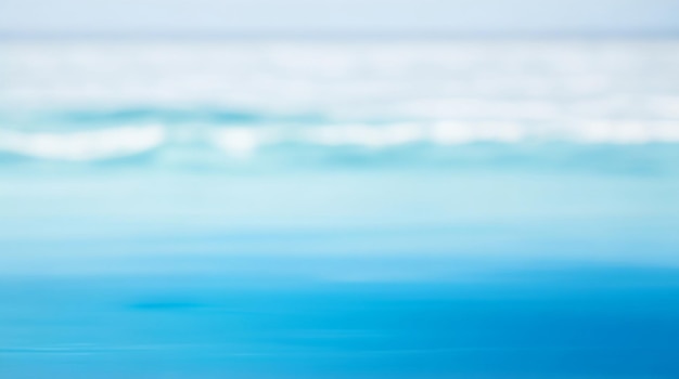 Oceanic Serenity Blur Abstracte Achtergrond in Rustig Oceanisch Blauw