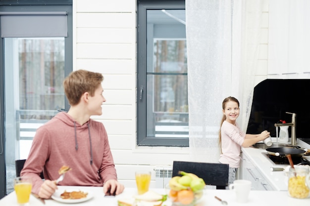 Ochtend in de keuken