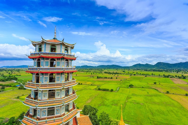 octagonal chinese pagoda