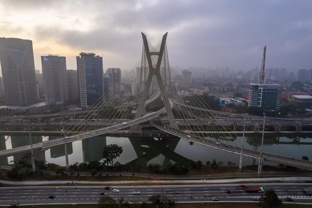 Octavio Frias de Oliveira-brug in Sao Paulo, Brazilië, Zuid-Amerika