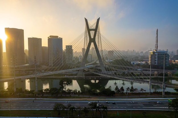 Octavio Frias de Oliveira-brug in Sao Paulo, Brazilië, Zuid-Amerika