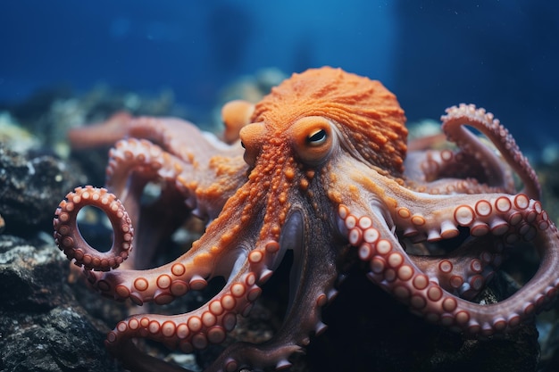 Photo octopus animal tropical marine pelagic generate ai