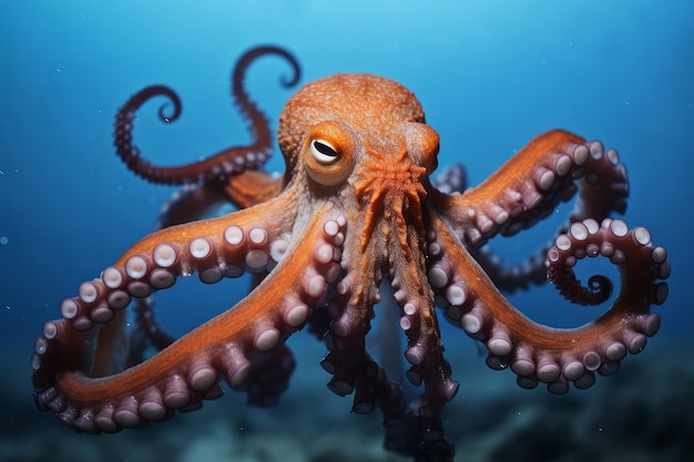 Octopus dier Natuur zwemmen wild Genereren Ai