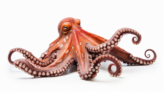 Octopus isolated on white background