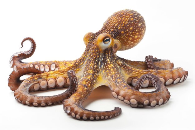 Octopus Octopus op witte achtergrond Octopus octopus octupus octopis