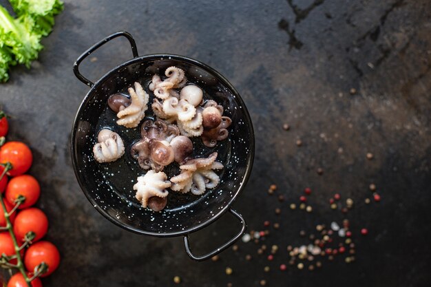 Octopus raw seafood fresh baby size