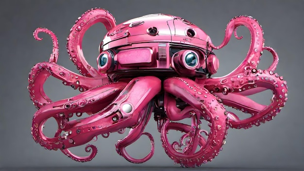 Octopus robotic background very cool