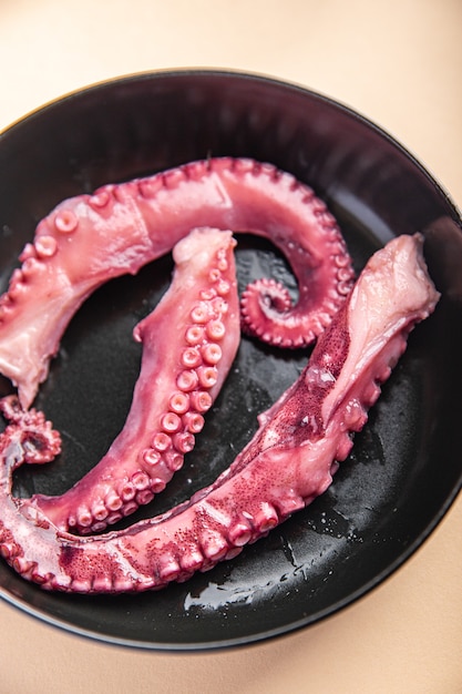 octopus salad food seafood meal snack on the table copy space food