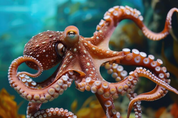 Octopus species in Octopodidae family at sea