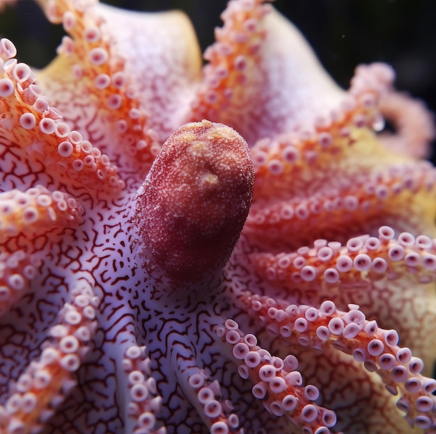 Octopus tentacles closeup