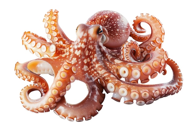 Octopus tentakels geïsoleerd op witte achtergrond