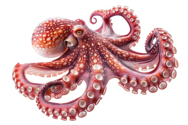 Octopus tentakels geïsoleerd op witte achtergrond