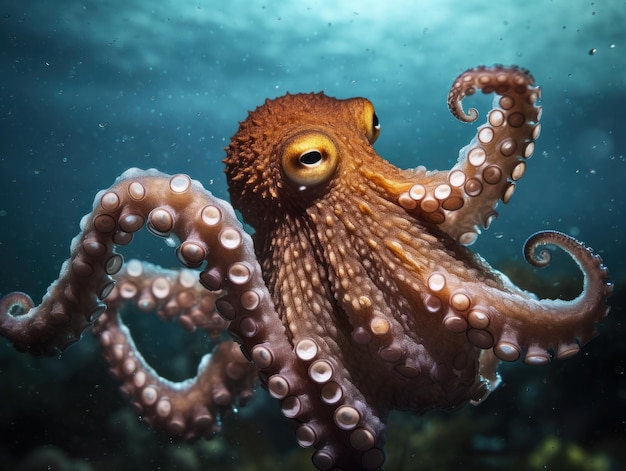 An Octopus underwater